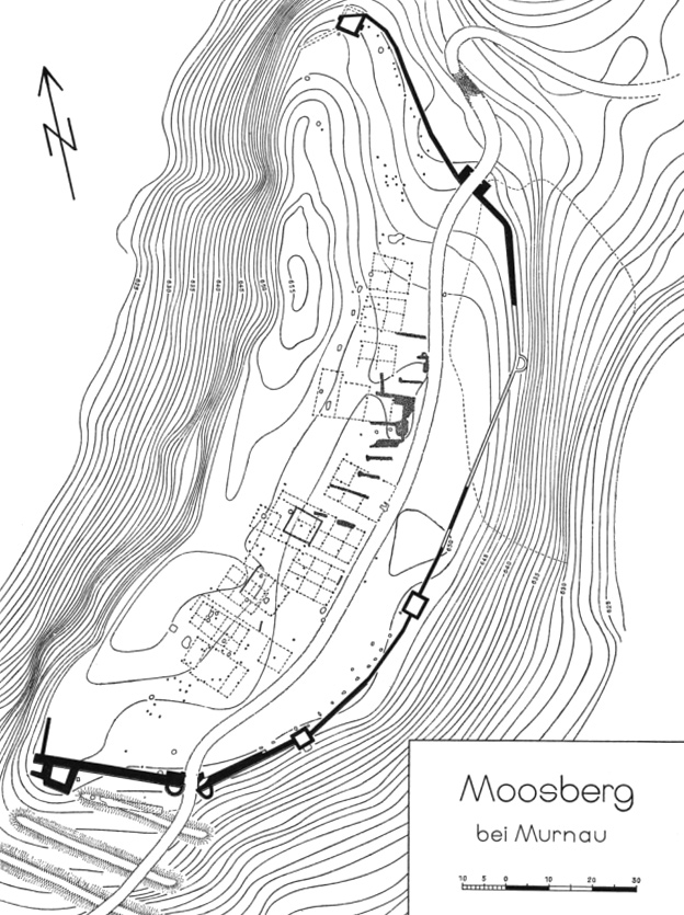 rekonstruktionszeichnung moosberg murnau
