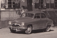 simca 9 aronde, automobil, fahrzeug