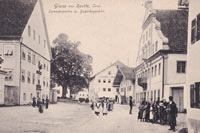 strassenpartie, reutte, mittelmarkt, bezirksgericht, linde, zur gemse, gemeindeamt, heimhuber