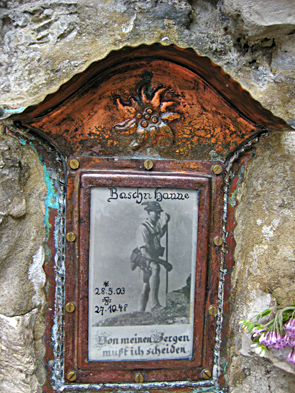 Baschn Hanne Gedenktafel baschn hanne