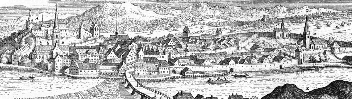 Füeßen im Jahr 1643 von Matthäus Merian