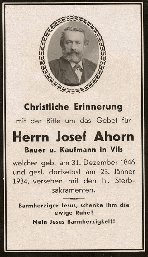 Ahorn Josef